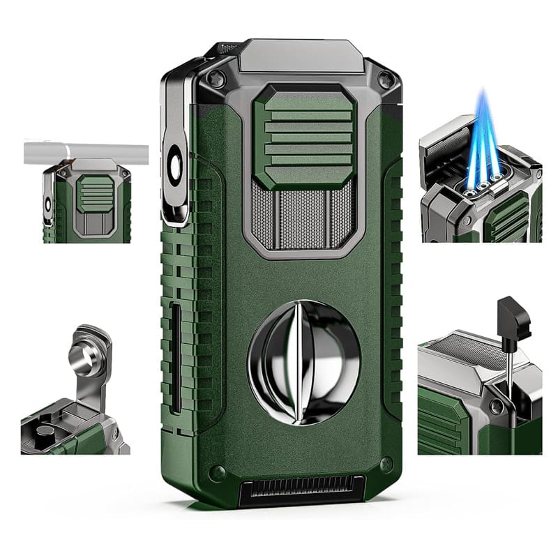 5. COOLRISE 5-in-1 Torch Lighter with Cutter